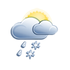 leichter Schneeregen leichter Schneeregen