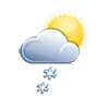 leichter Schneefall leichter Schneefall